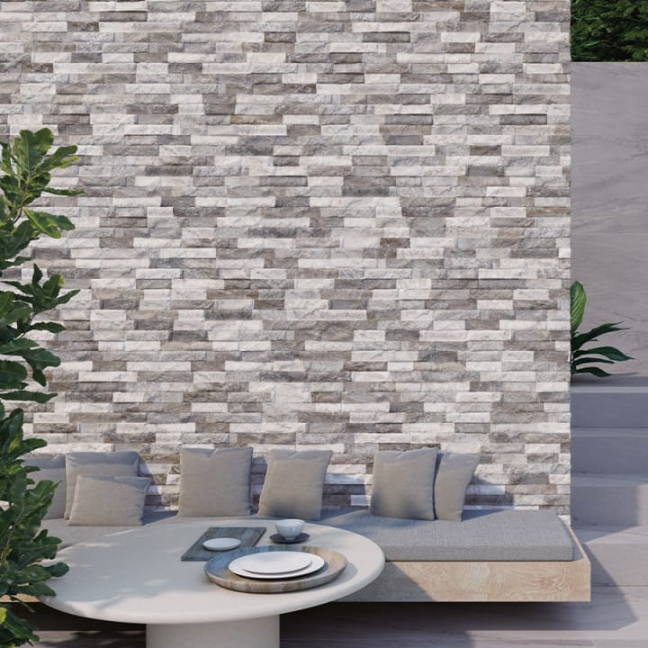Flintsone Dino Grey - Porcelain Wall Tile 8.0X44cm - Tile&Bath