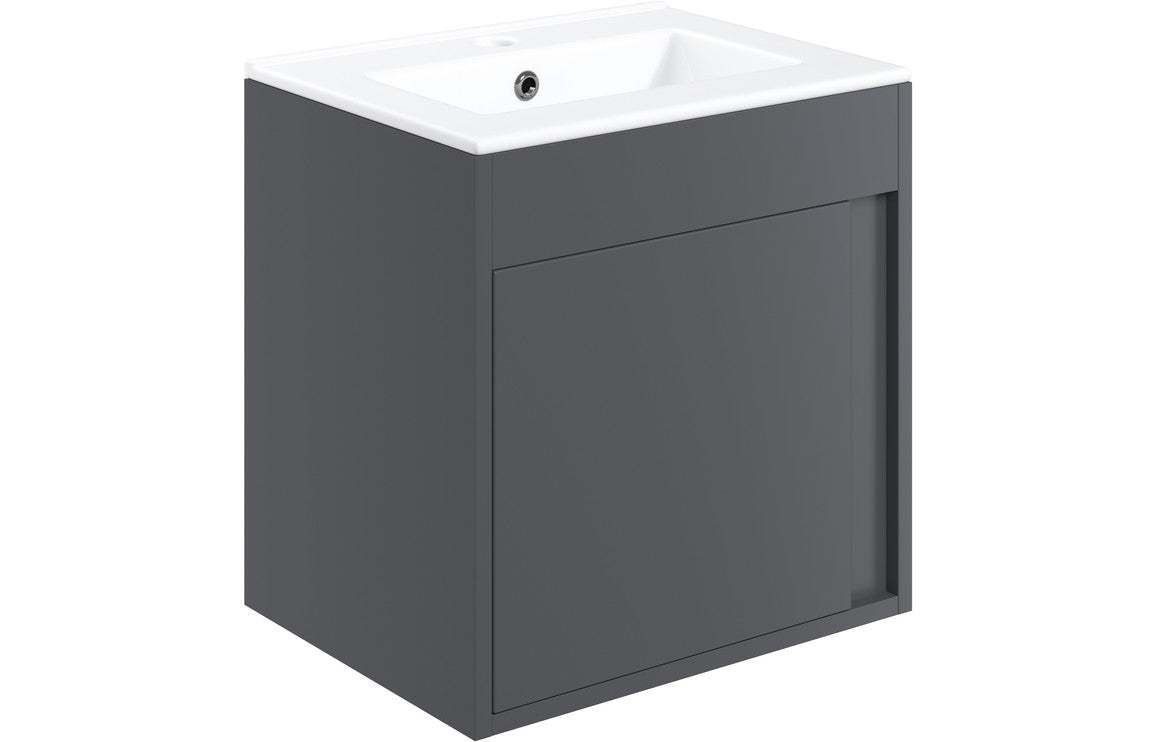 Elle 510mm Wall Hung Unit with Basin - Tile&Bath