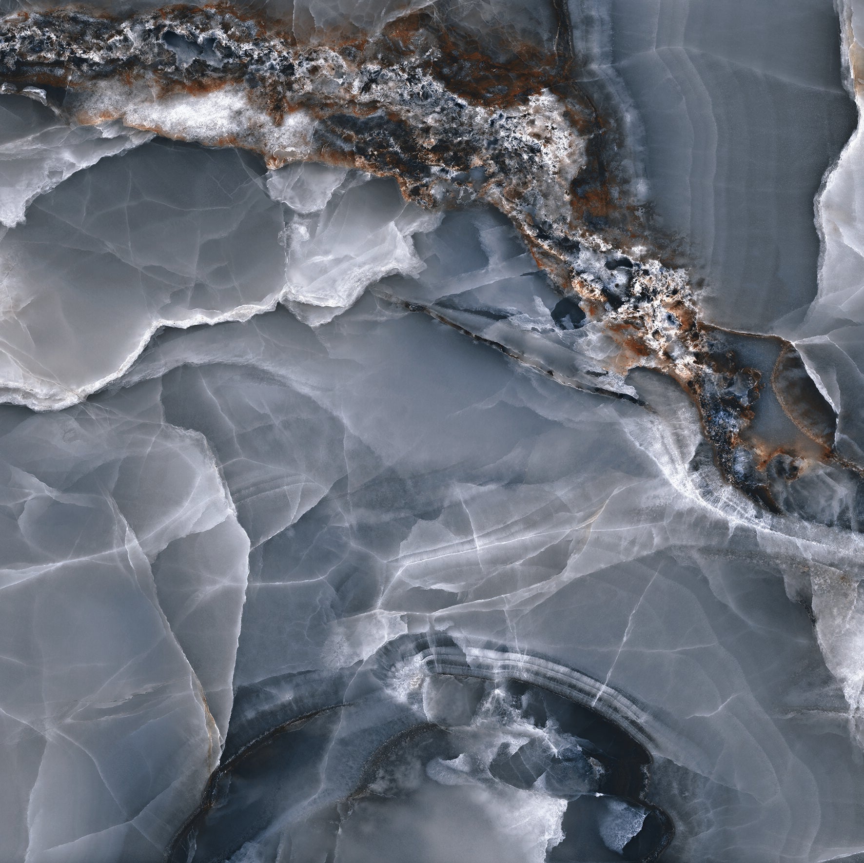 Nix Topaz Blue 120X120 - Polished Porcelain - Tile&Bath