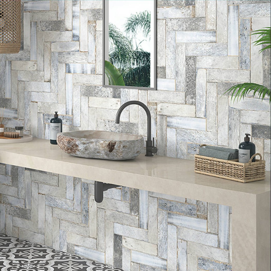 Alpine Cool Greys- Ceramic Wall Tile 7.5X30cm - Tile&Bath