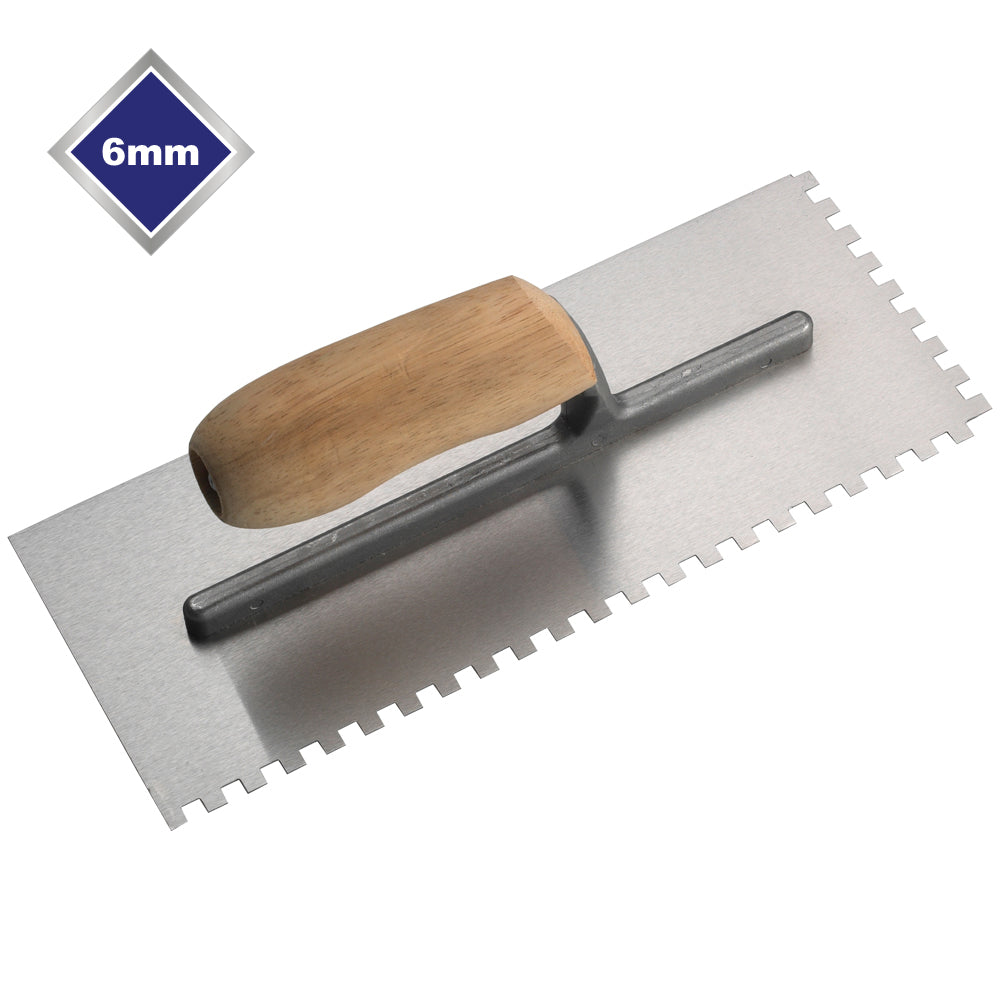 Professional Tiling Trowel - 6mm Square Notch