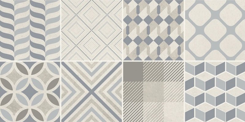 Arkitect Silver Blu Decor - Ceramic Wall Tile 30X60cm - Tile&Bath
