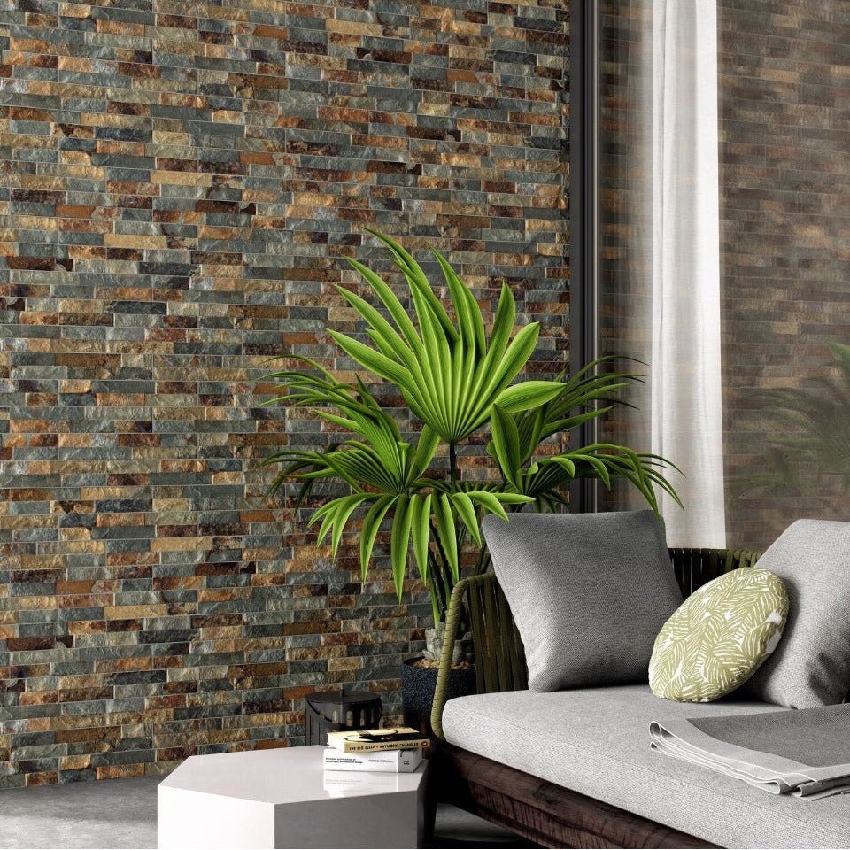 Flintstone Dino Autumn - Porcelain Wall Tile 8.0X44cm - Tile&Bath