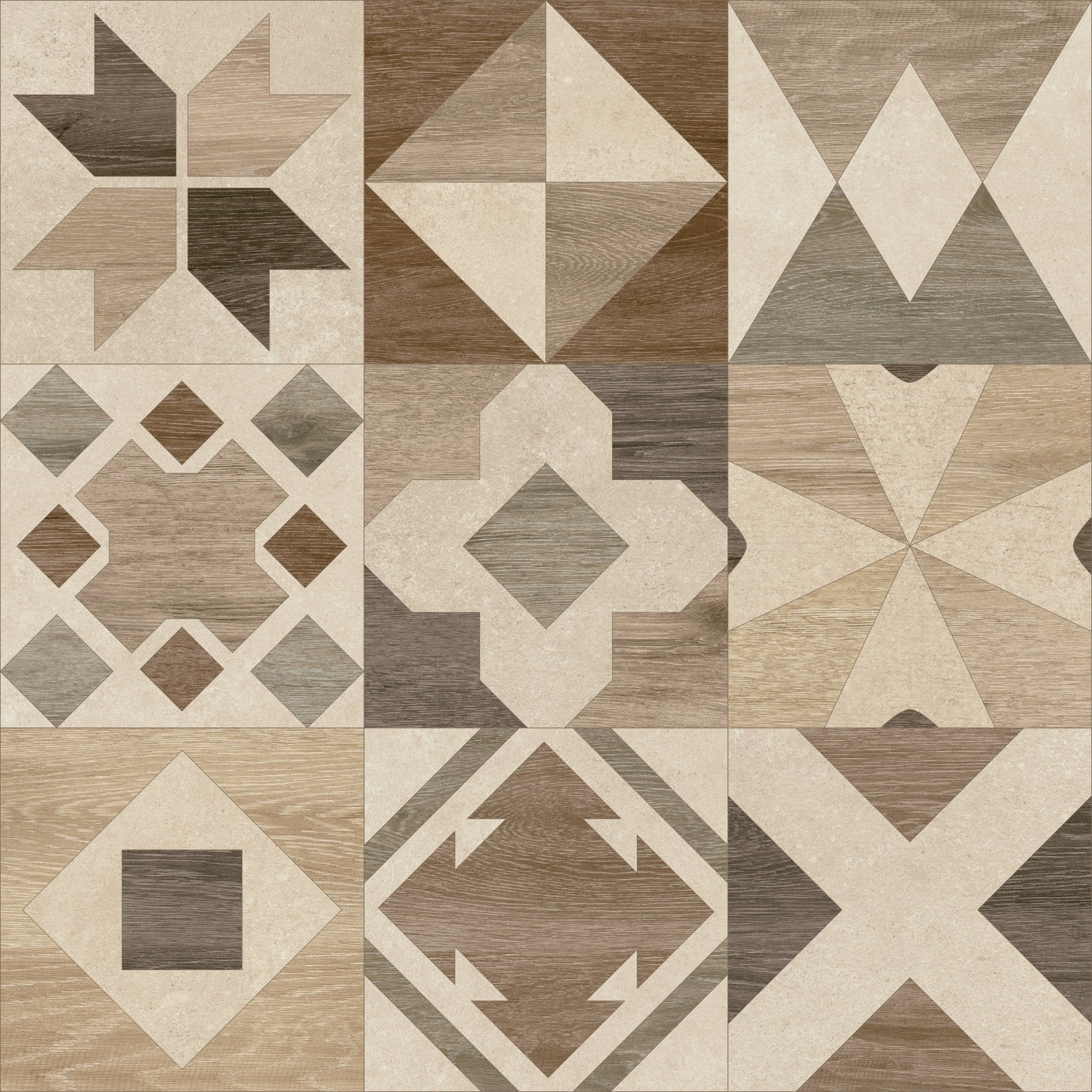 Irish Mix Ivory 60X60 - Matt Porcelain - Tile&Bath