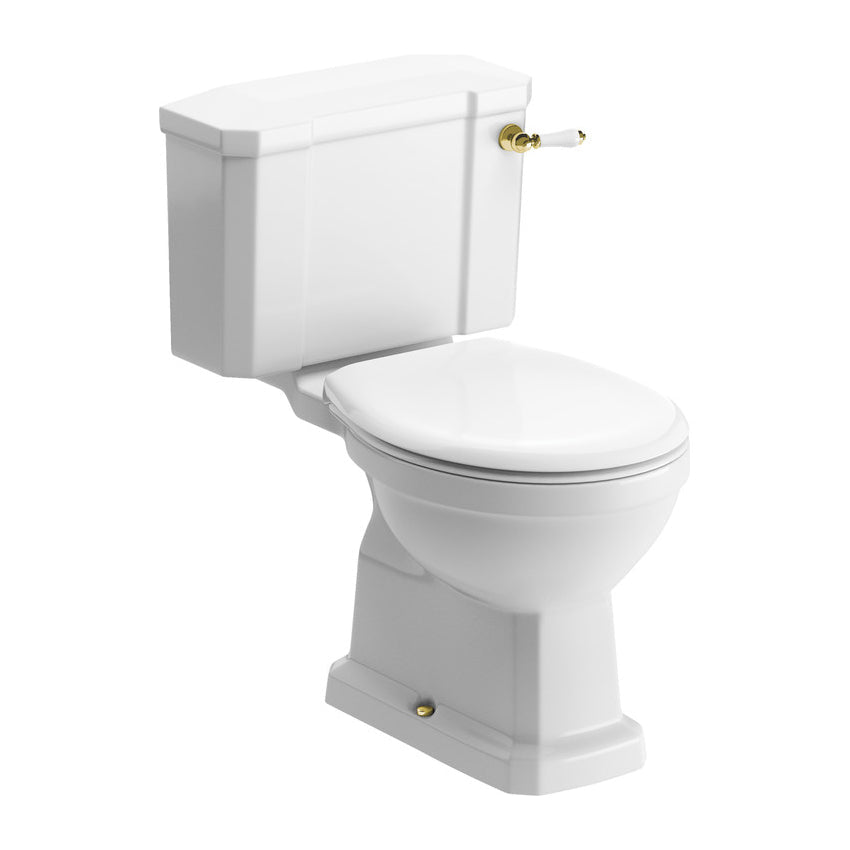 Knightsbridge Close Coupled WC & Soft Close Seat - Tile&Bath
