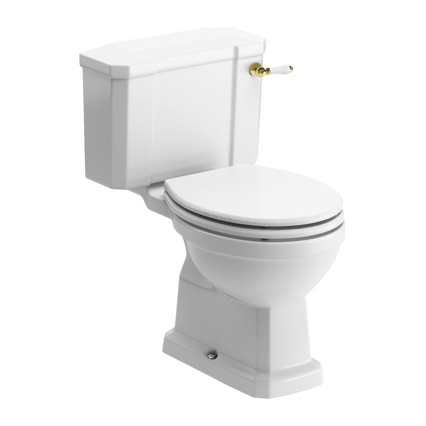 Knightsbridge Close Coupled WC & Soft Close Seat - Tile&Bath