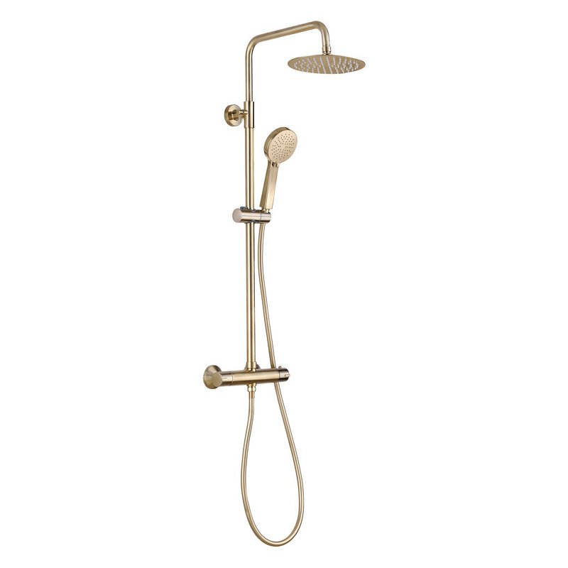 Round Thermostatic Bar Mixer with Riser Kit - Tile&Bath